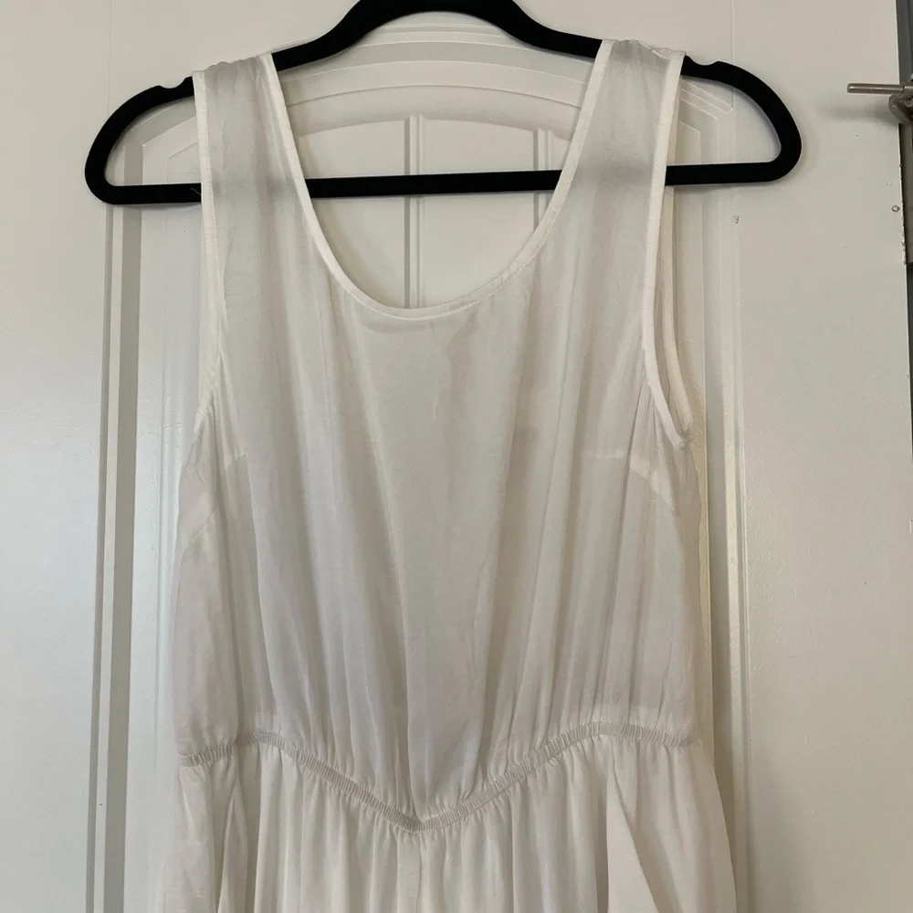 White Cut Out Back Jumpsuit